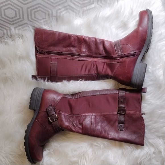 Earth Origins Penelope brown leather boots sz 7W. - Picture 3 of 15